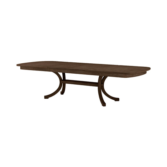 Table à manger côtière en chêne brun 