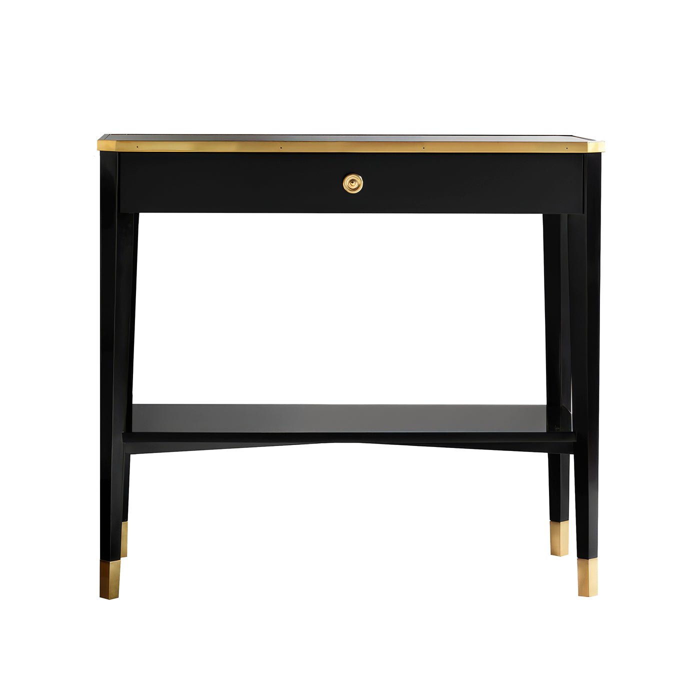 Black Mid Century Bedside Table