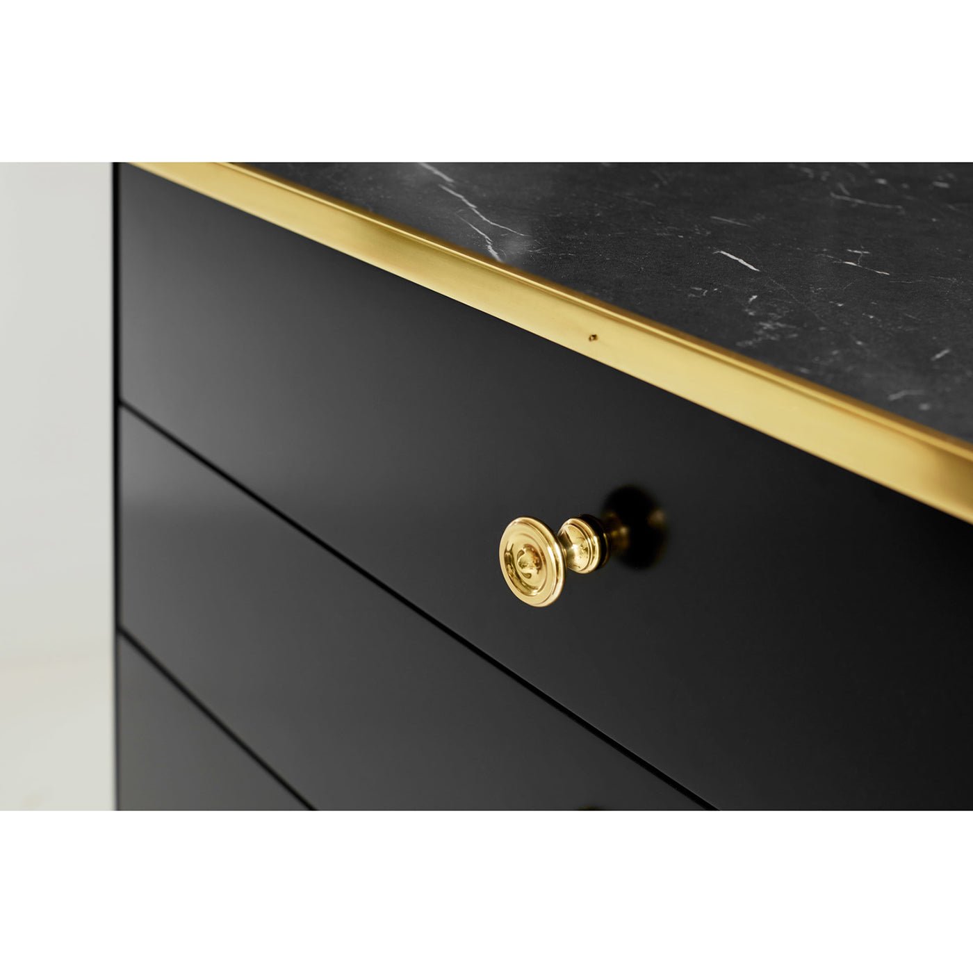 Black Mid Century Nightstand