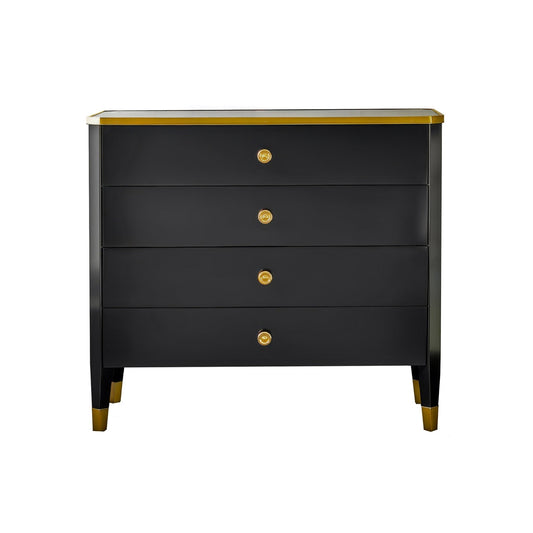 Black Mid Century Nightstand