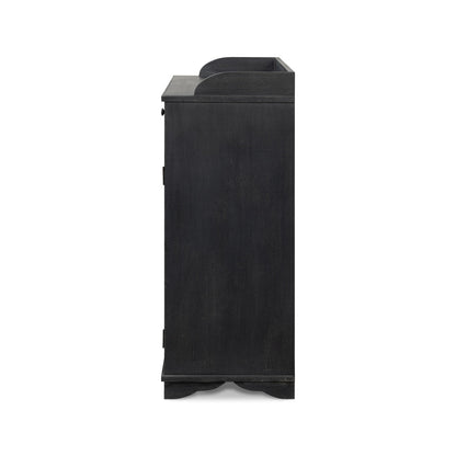 Armoire en pin noir récupéré