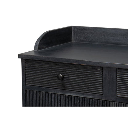 Armoire en pin noir récupéré