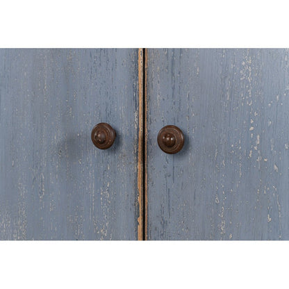 Buffet campagnard peint en bleu
