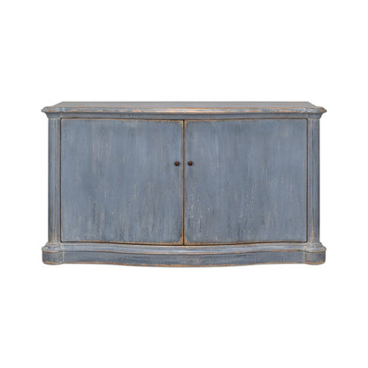 Buffet campagnard peint en bleu
