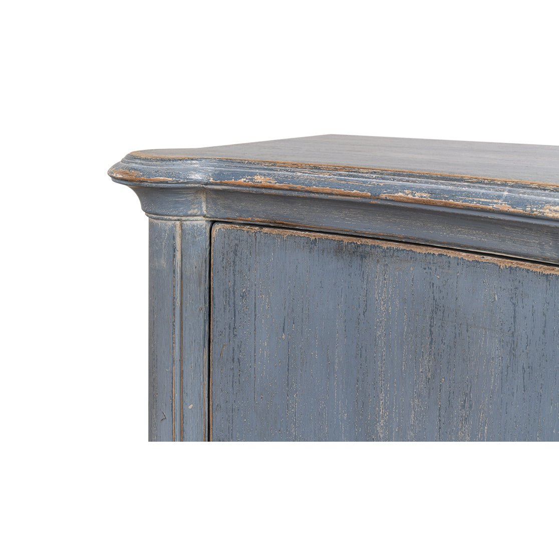 Buffet campagnard peint en bleu