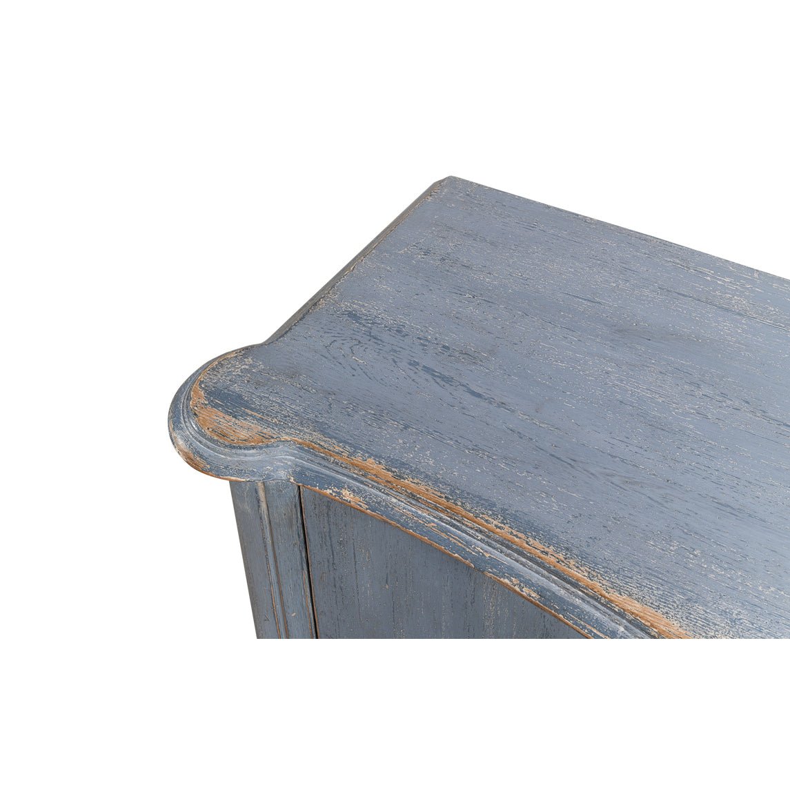 Buffet campagnard peint en bleu