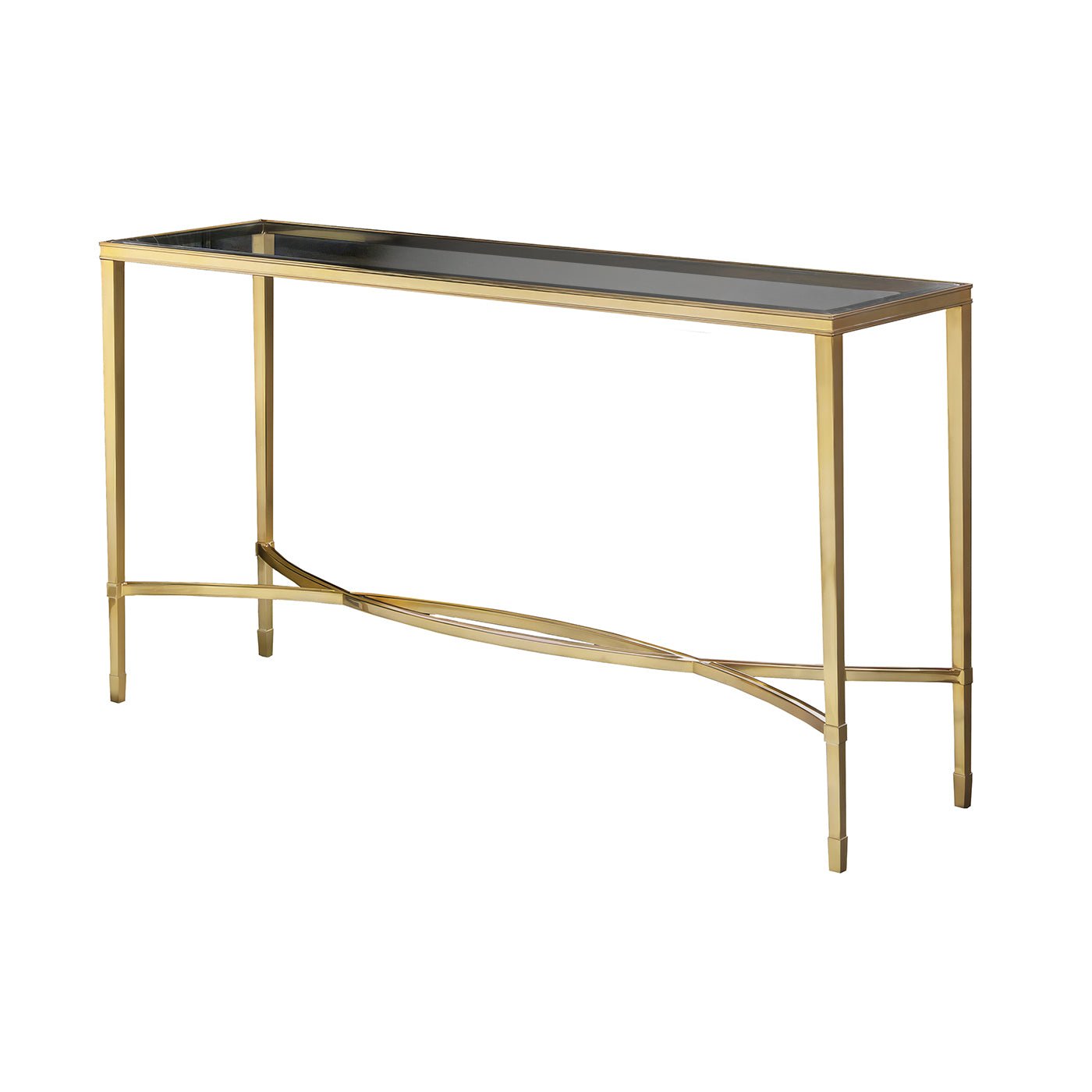 Brass Mid Century Console Table