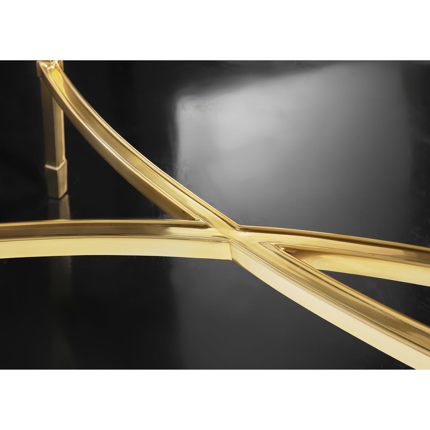 Brass Mid Century Console Table