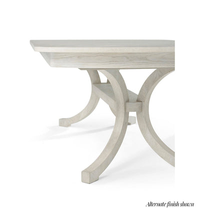 Table à manger côtière en chêne brun 