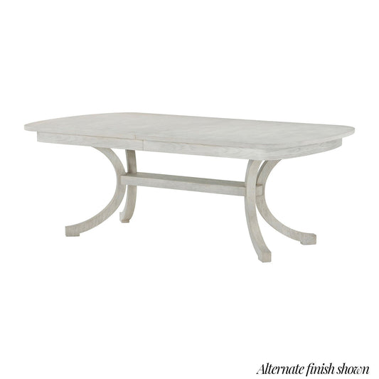 Table à manger côtière en chêne brun 