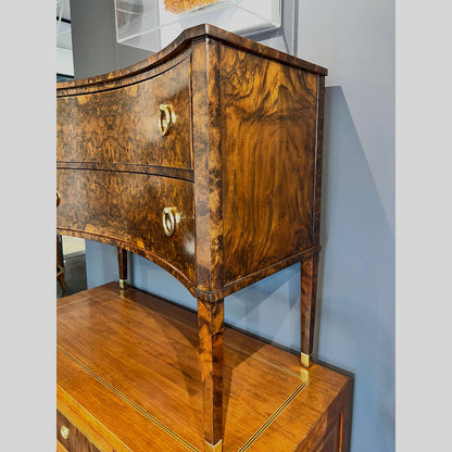 Burl Walnut Chest of Drawers