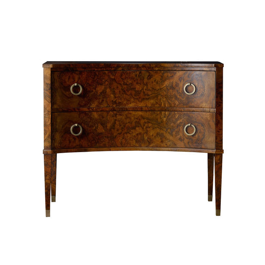 Burl Walnut Chest of Drawers