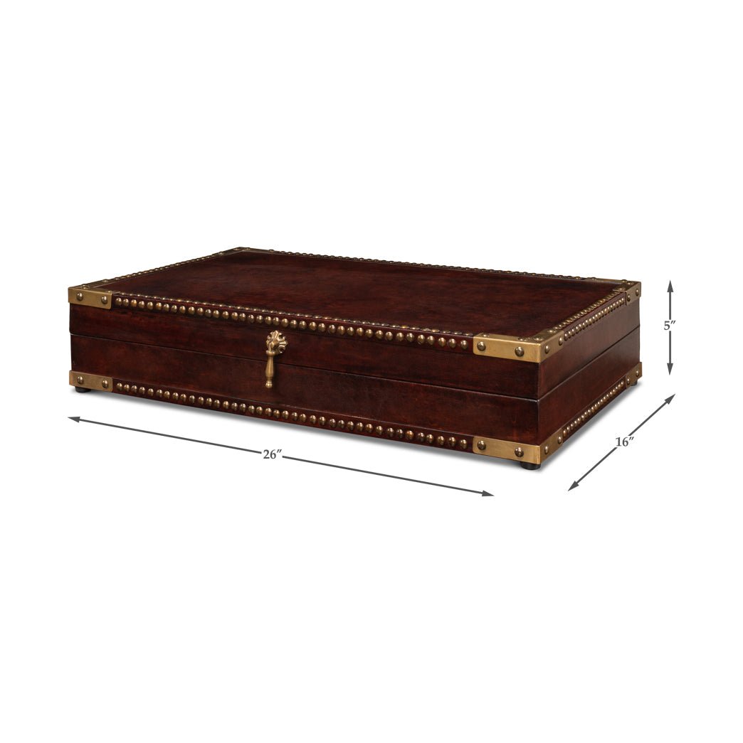 Coffret en cuir de style campagne
