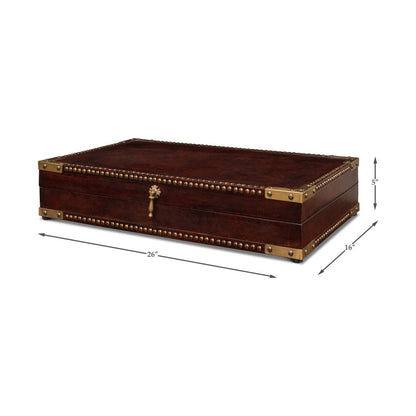 Coffret en cuir de style campagne