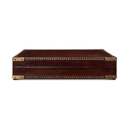 Coffret en cuir de style campagne