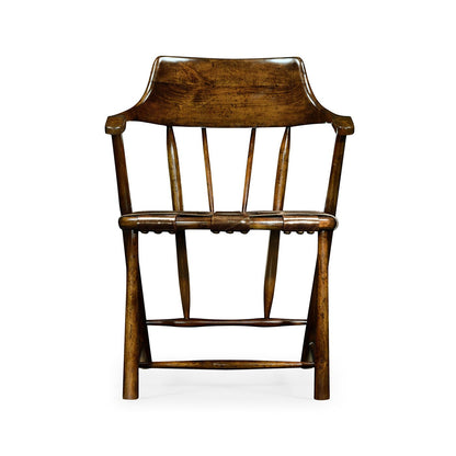 Captain's Armchair - Walnut Finish