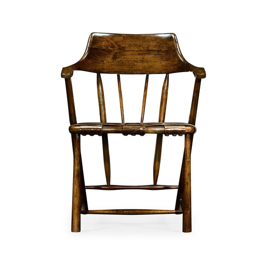 Captain's Armchair - Walnut Finish