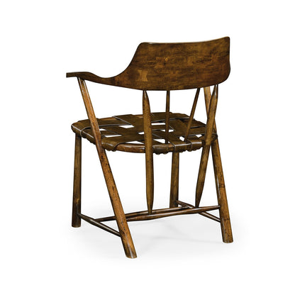 Captain's Armchair - Walnut Finish