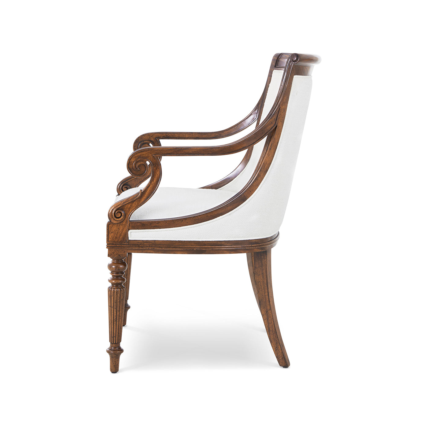 Fauteuil de salle à manger Regency en acajou