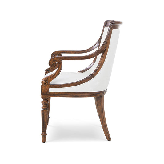 Fauteuil de salle à manger Regency en acajou