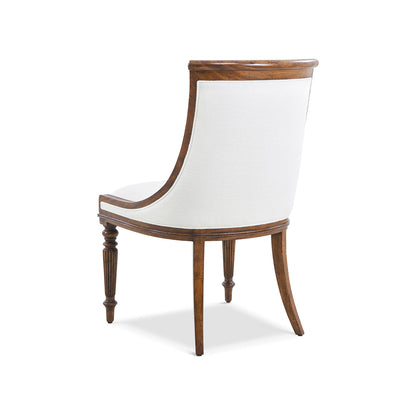 Chaise de salle à manger en acajou Regency