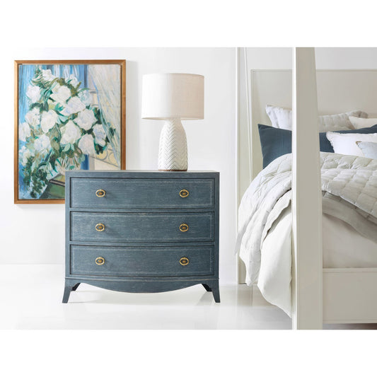 Classic Blue Painted Bedside Chest