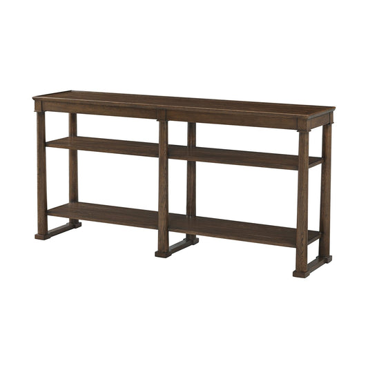 Console classique en chêne brun 