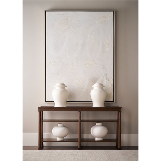 Console classique en chêne brun 