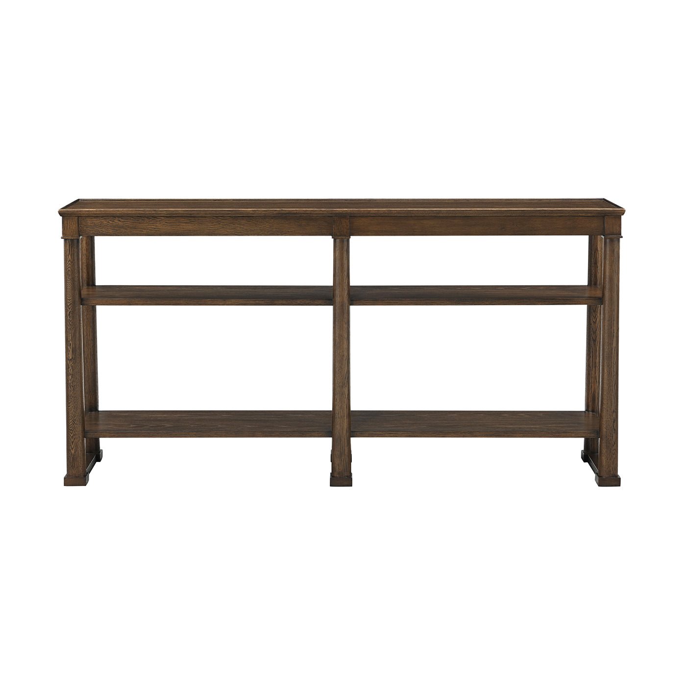 Console classique en chêne brun 