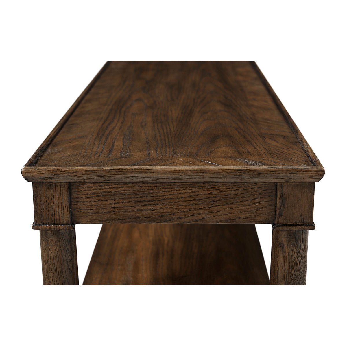 Console classique en chêne brun 