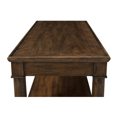 Console classique en chêne brun 