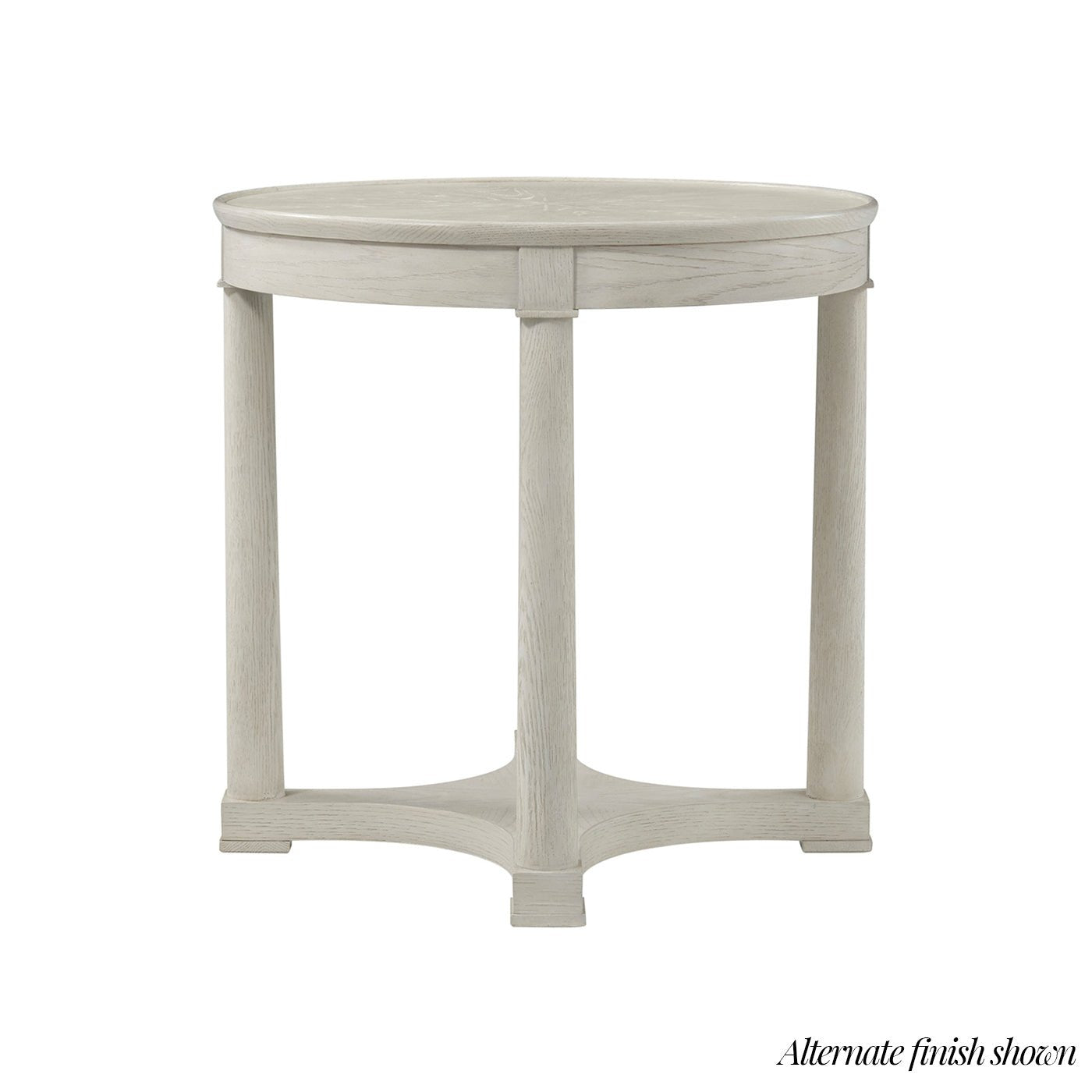 Table d'appoint ronde classique marron 