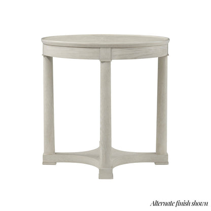Table d'appoint ronde classique marron 
