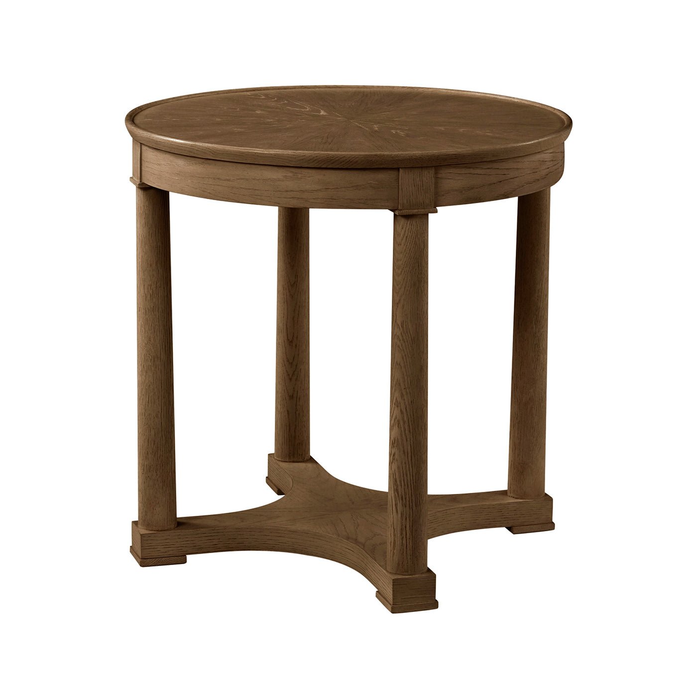 Table d'appoint ronde classique marron 