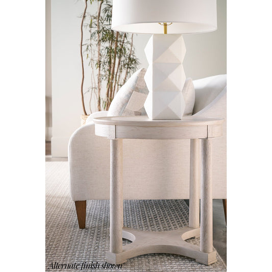 Table d'appoint ronde classique marron 