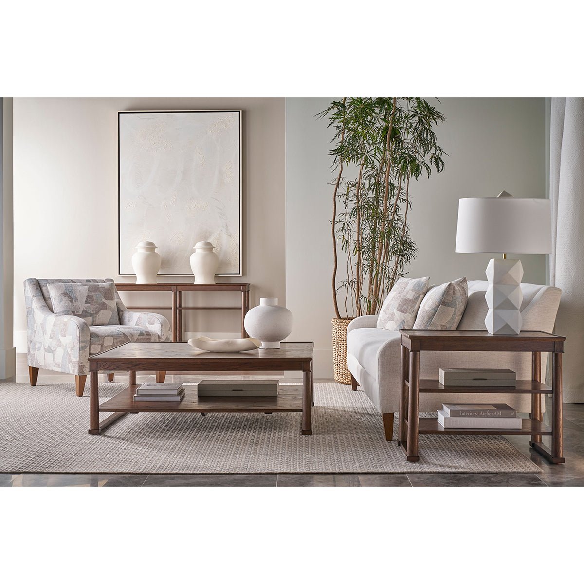 Table d'appoint classique marron 