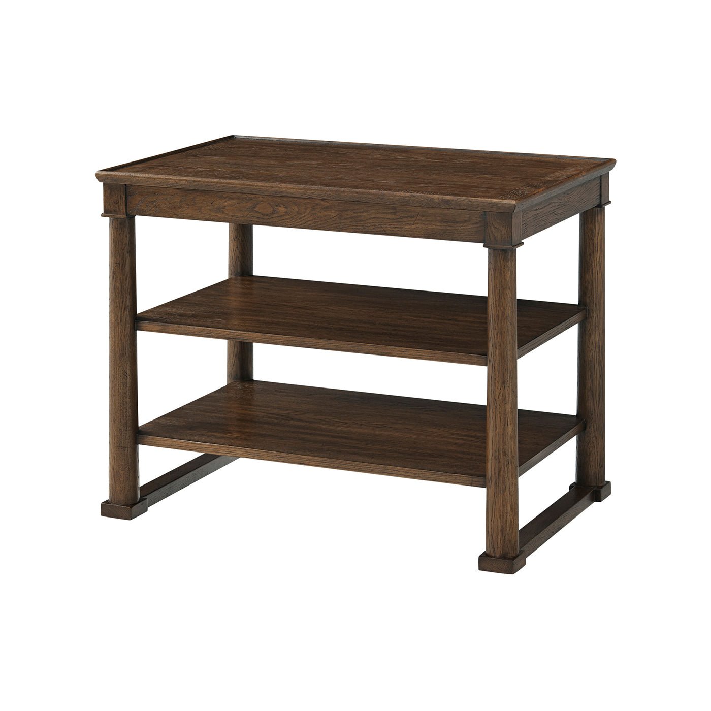 Table d'appoint classique marron 