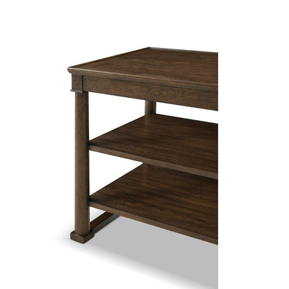 Table d'appoint classique marron 