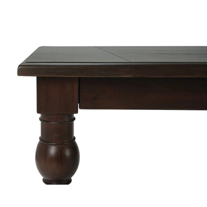 Table à manger classique de style ferme - Finition noyer