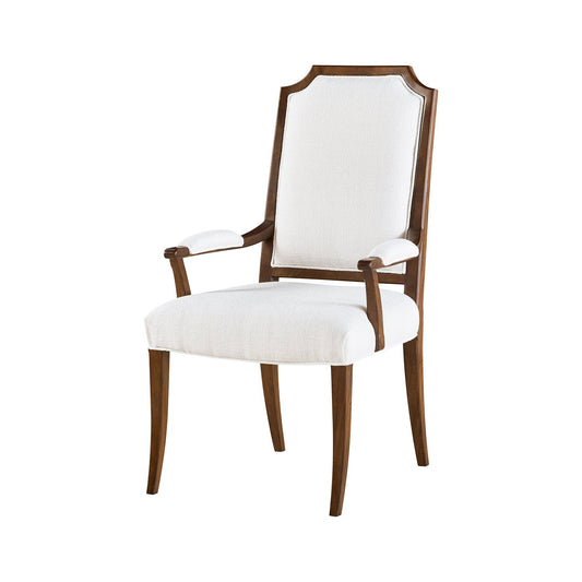 Fauteuil de salle à manger rembourré classique