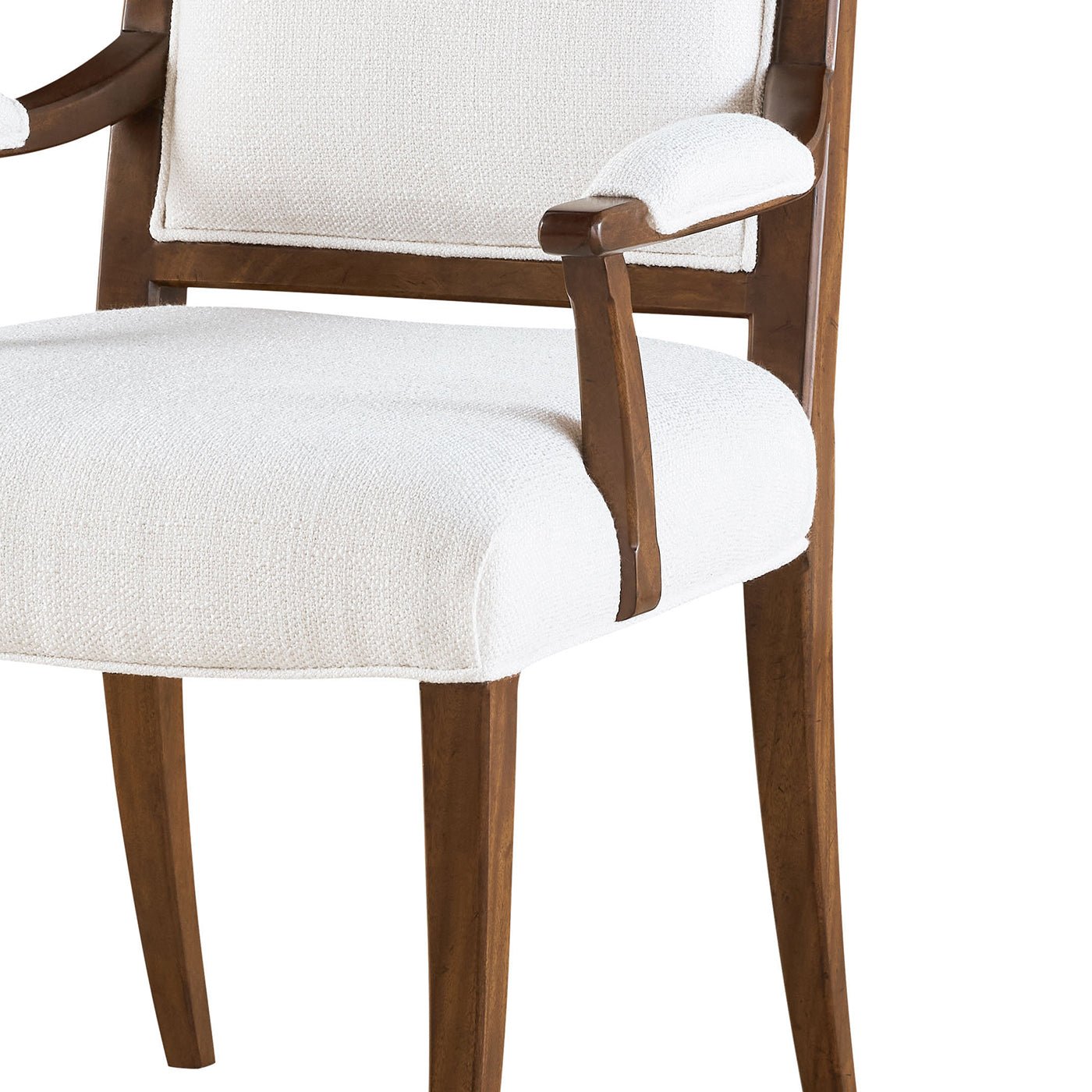 Fauteuil de salle à manger rembourré classique