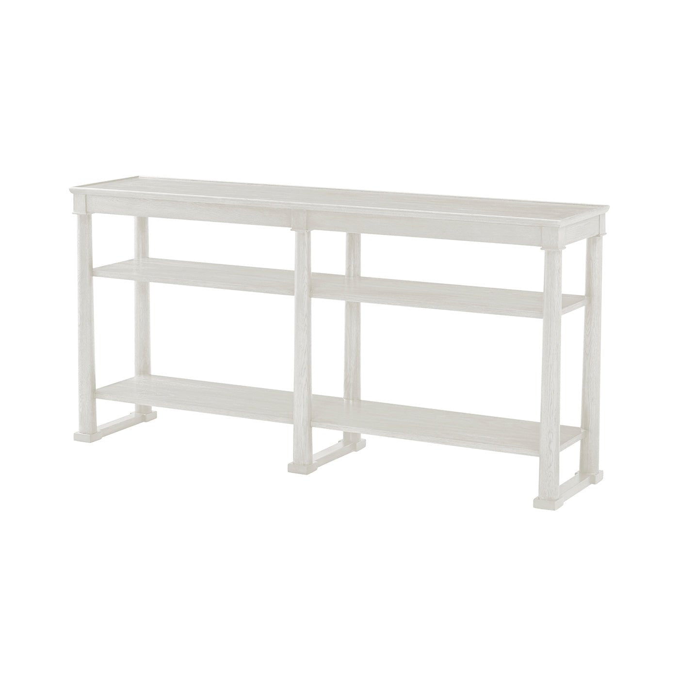 Table console blanche classique 