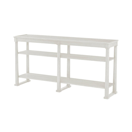 Table console blanche classique 