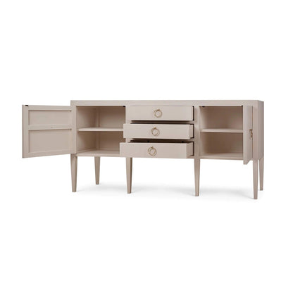 Buffet moderne concave - Lin crème