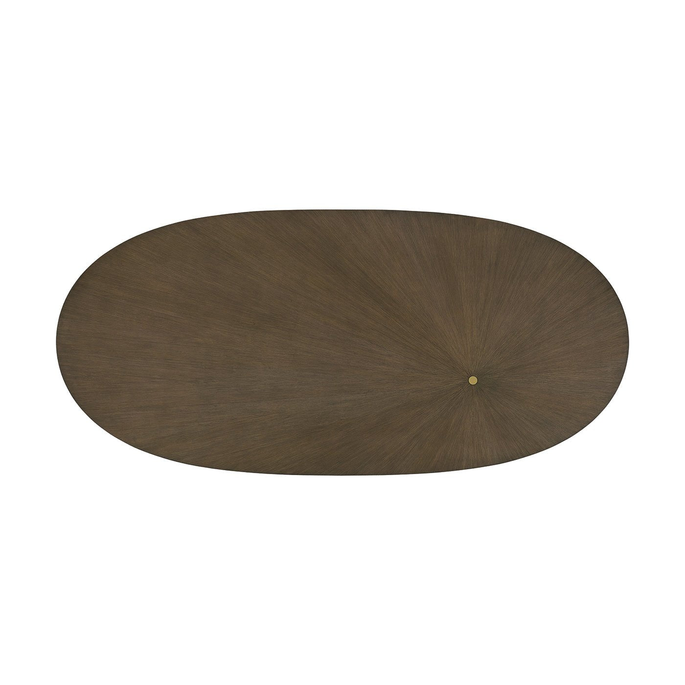 Table à manger ovale sombre Hollywood Regency