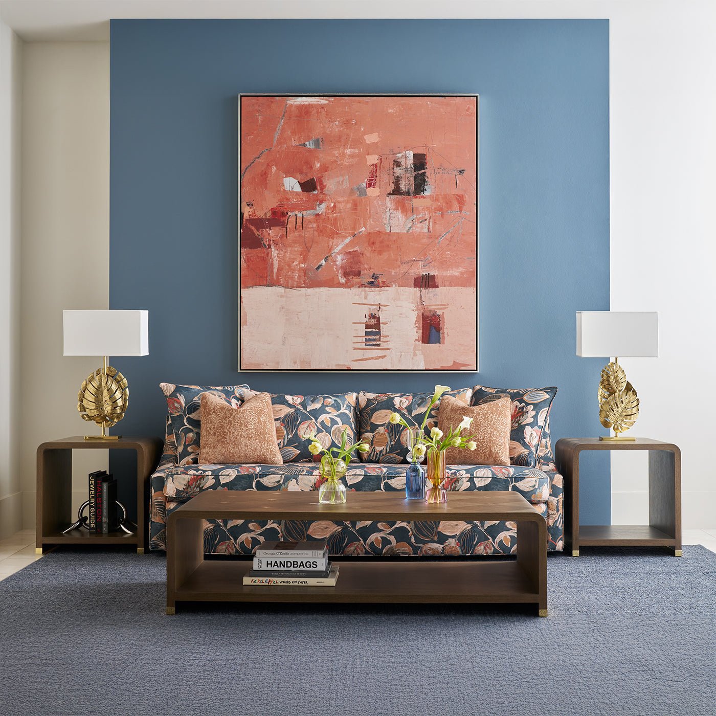 Table d'appoint cascade Dark Hollywood Regency