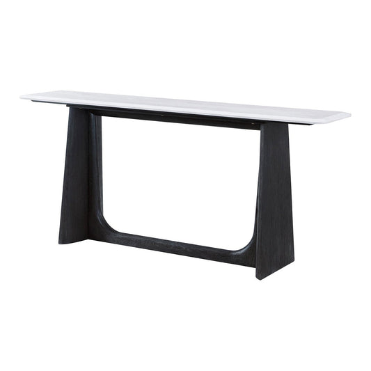 Dark Oak Modern Quartz Top Console Table