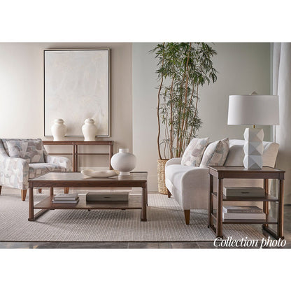 Table basse en chêne rustique foncé 