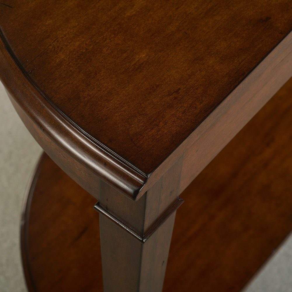 Console traditionnelle en bois foncé