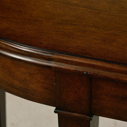 Console traditionnelle en bois foncé